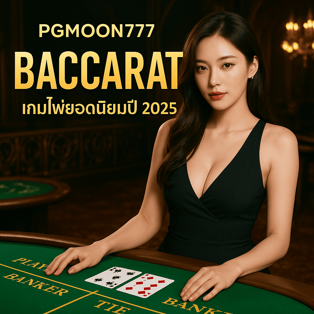 BACCARAT เกมไพ่ยอดนิยมปี 2025 กับ PGMoon777