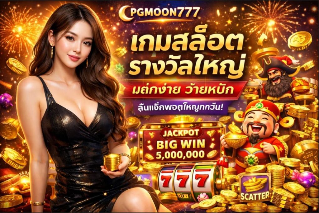 เกมสล็อตรางวัลใหญ่ เว็บตรง PGMOON777 แตกจริง จ่ายหนักทุกวัน