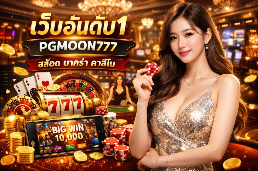 เว็บอันดับ1 ศูนย์รวมเกมสล็อตและคาสิโนออนไลน์คุณภาพสูง PGMOON777