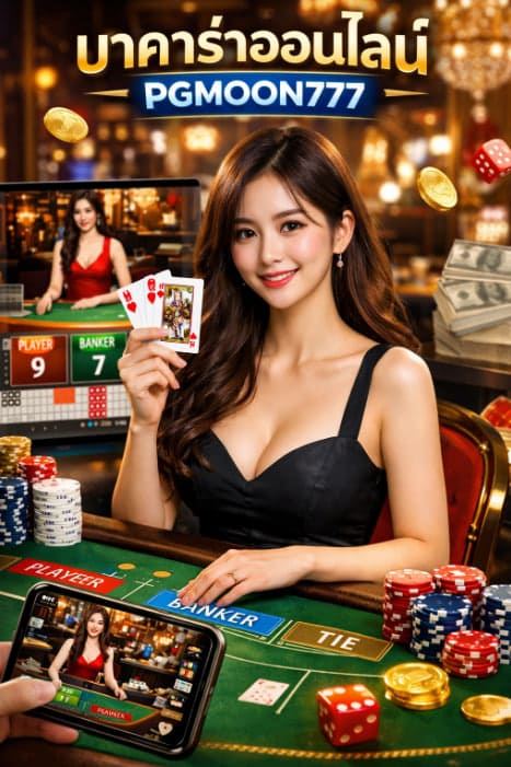 บาคาร่าออนไลน์ เกมคาสิโนยอดนิยม เล่นง่าย ได้เงินจริงที่ PGMOON777